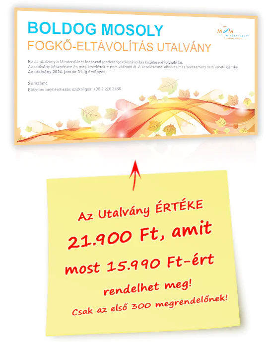Boldog Mosoly utalvány grafika