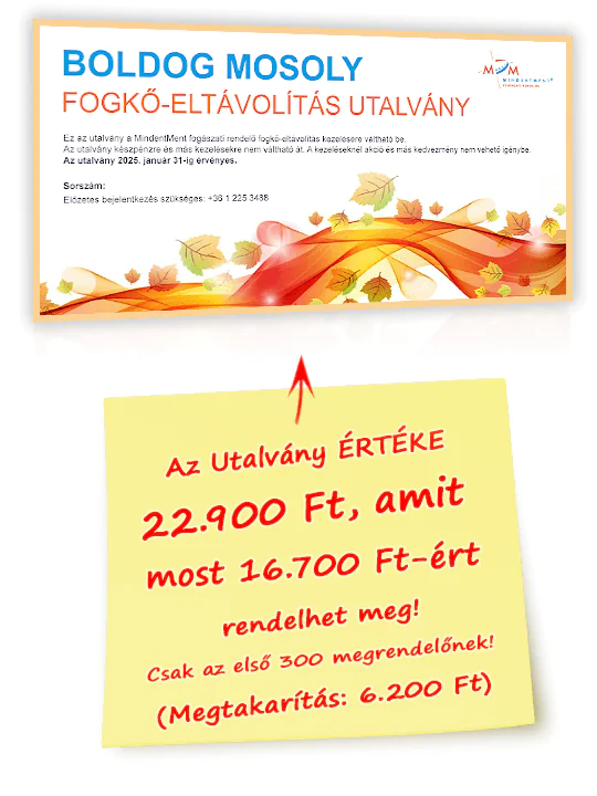 Boldog Mosoly utalvány grafika