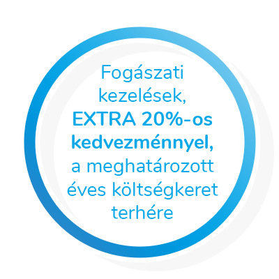 Fogászati kezelések 20% kedvezménnyel grafika